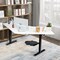 Costway Dual-motor L Shaped Standing Desk Ergonomic Sit Stand Computer Workstation Touch Control Panel Electric Height-adjustable Desk Home Office